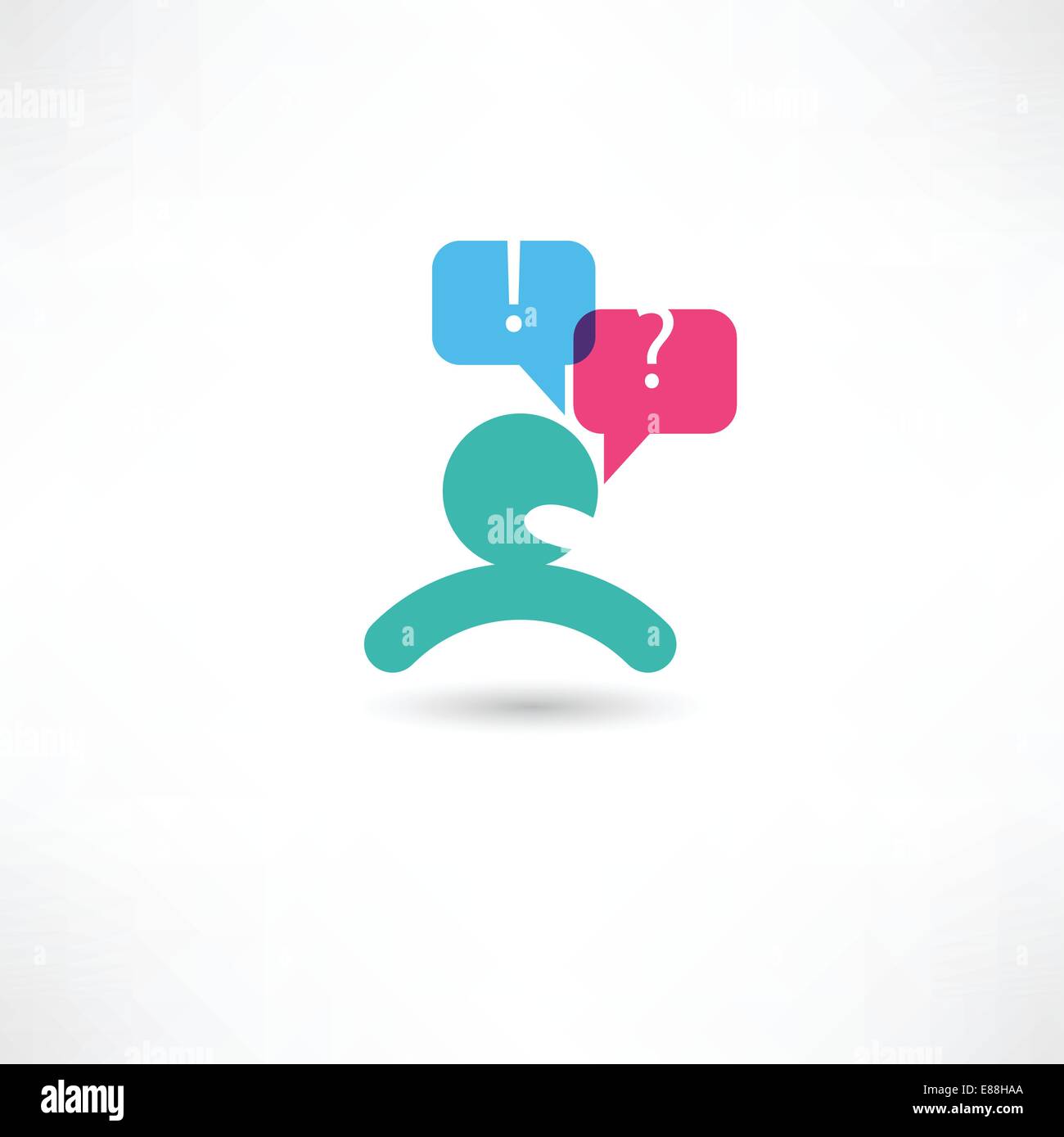 Helping other human communication icon Stock Vector