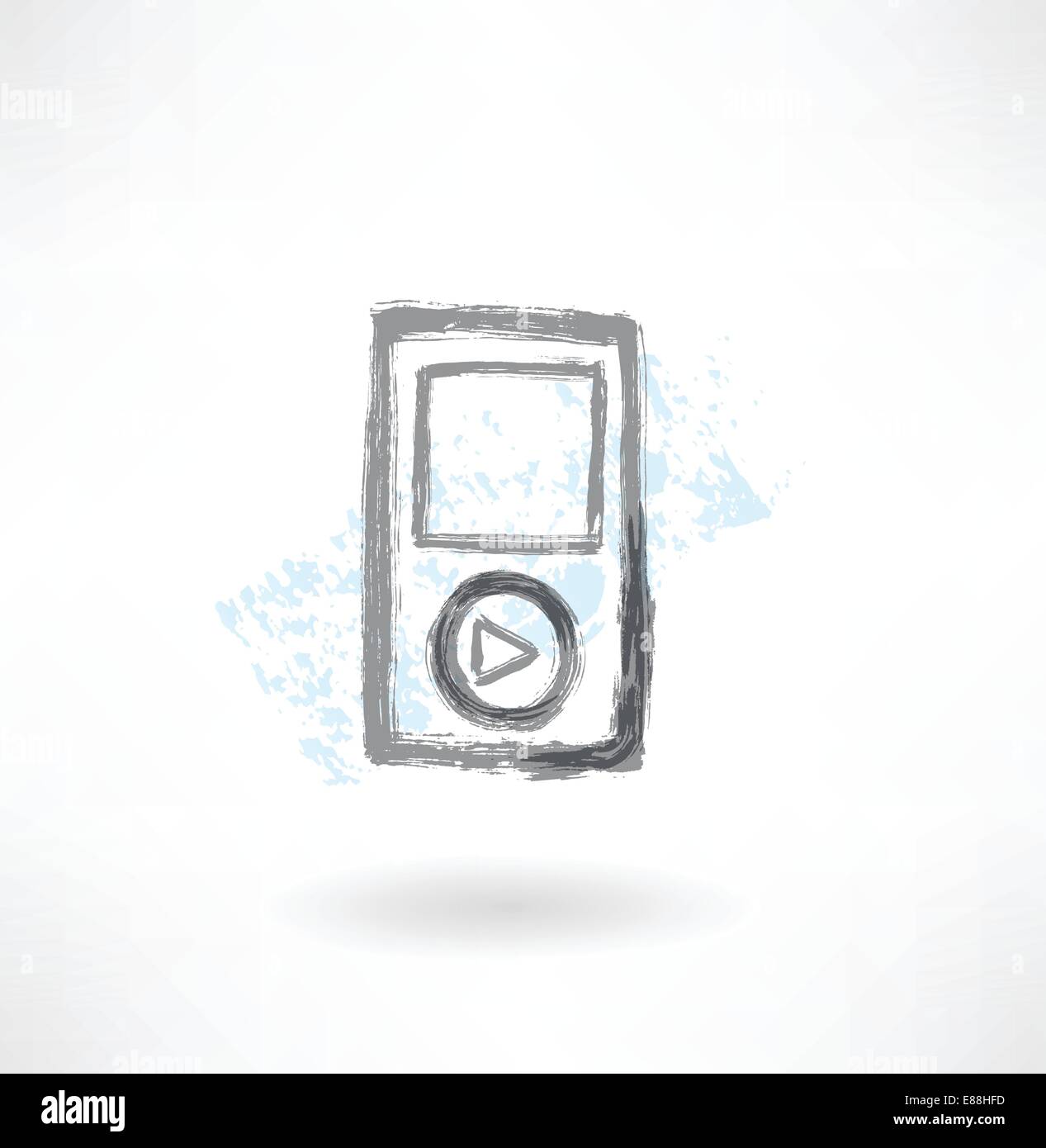 music player grunge icon Stock Vector Image & Art - Alamy