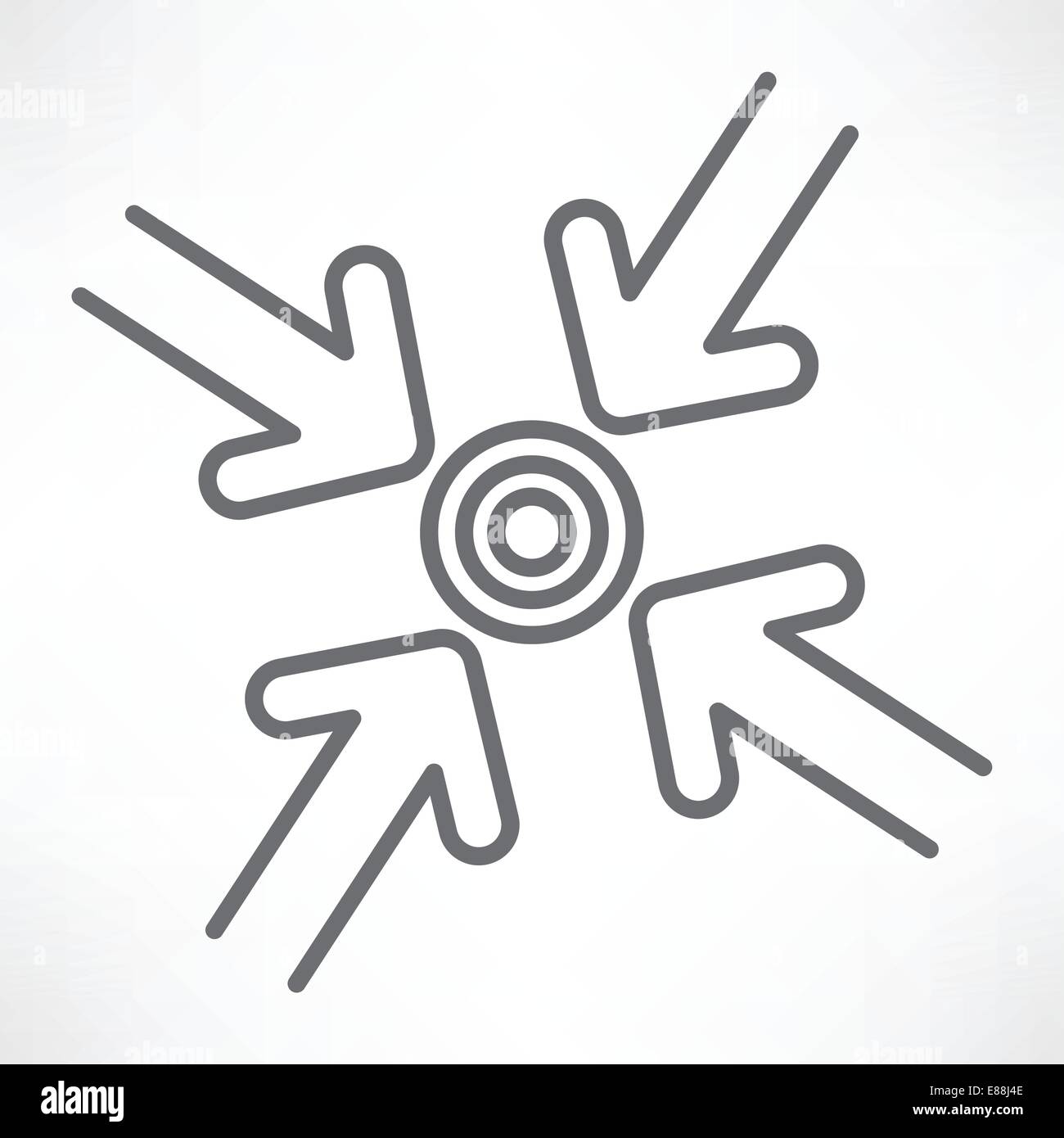 Target with arrows Stock Vector Image & Art - Alamy