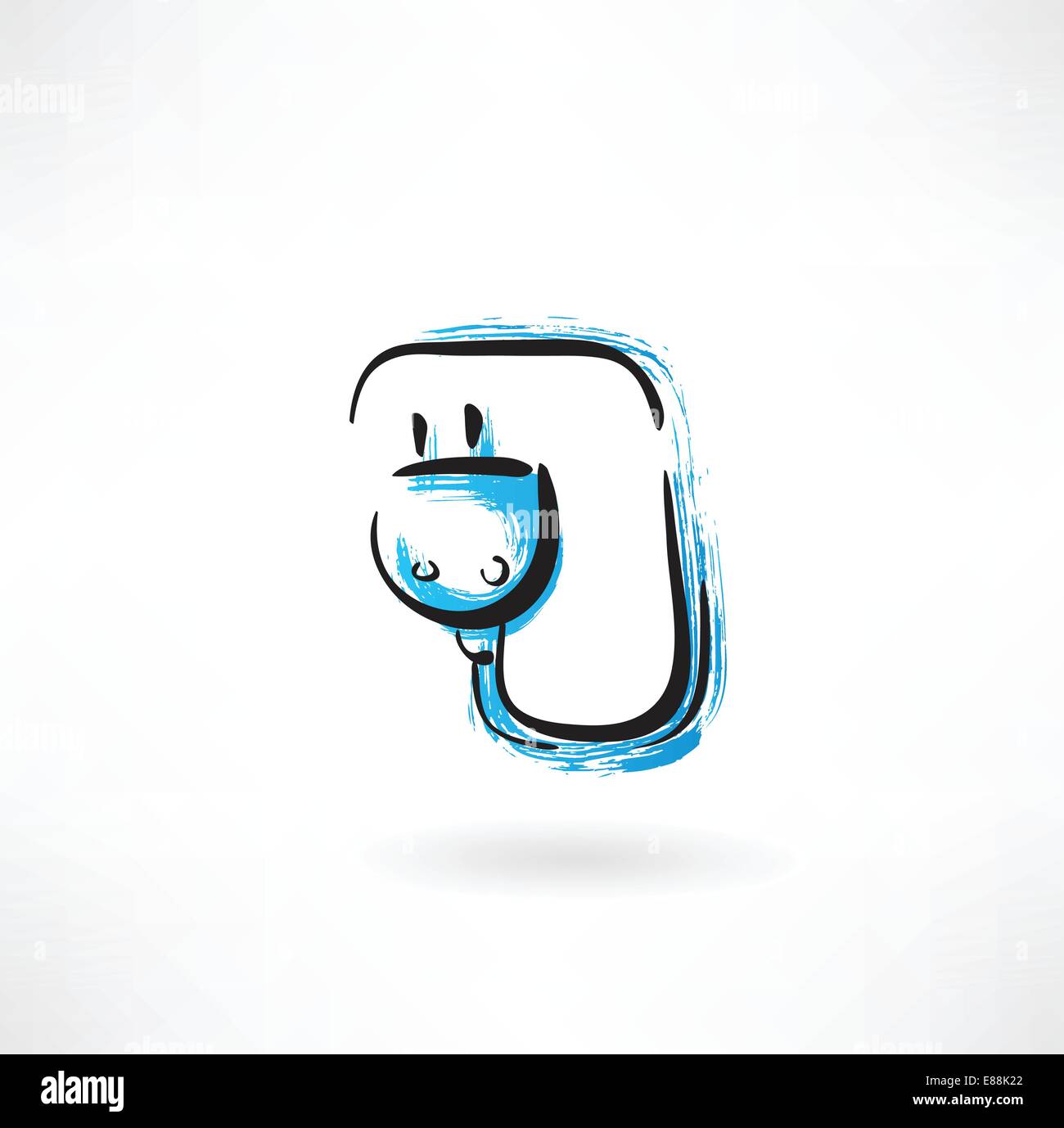 electric plug grunge icon Stock Vector Image & Art - Alamy