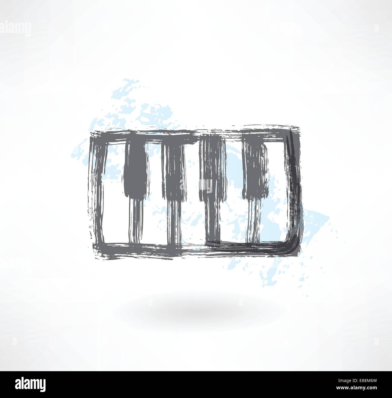 piano keys grunge icon Stock Vector Image & Art - Alamy