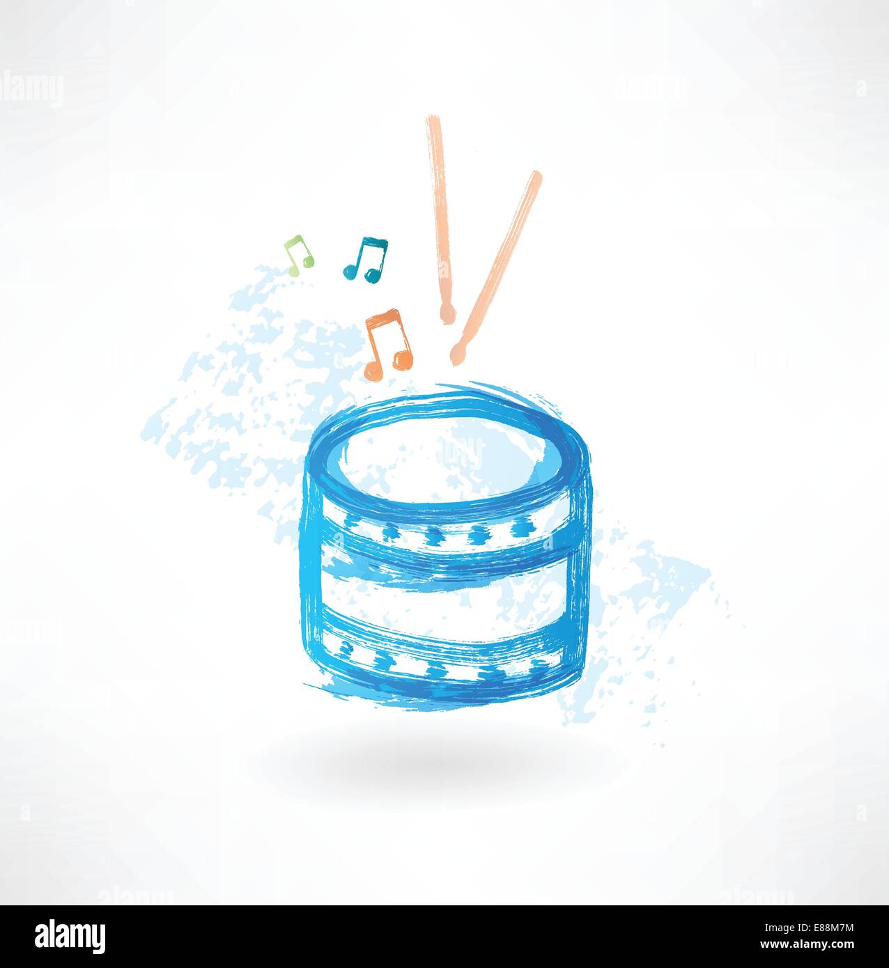 drum grunge icon Stock Vector Image & Art - Alamy