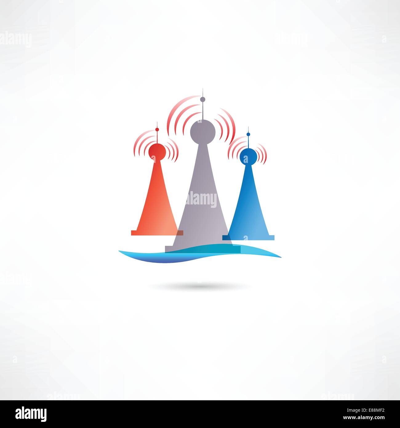 Antennas of radio Stock Vector Images - Alamy
