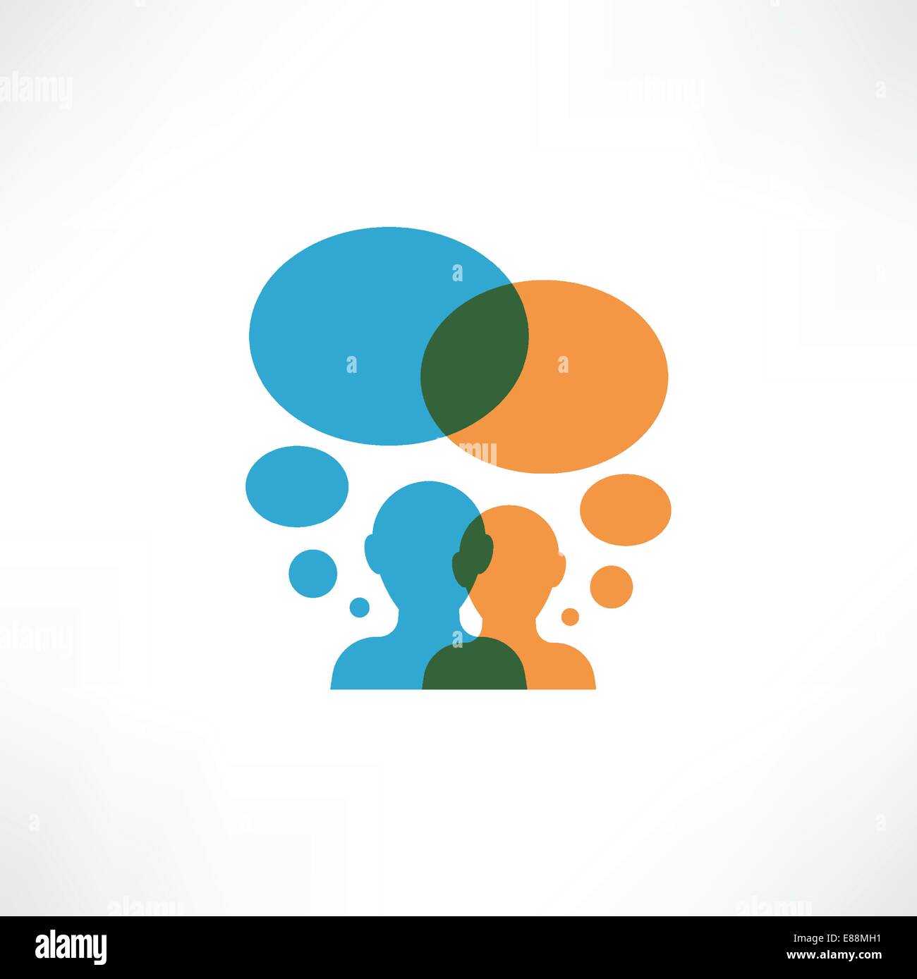 Two persons thinking Stock Vector Image & Art - Alamy