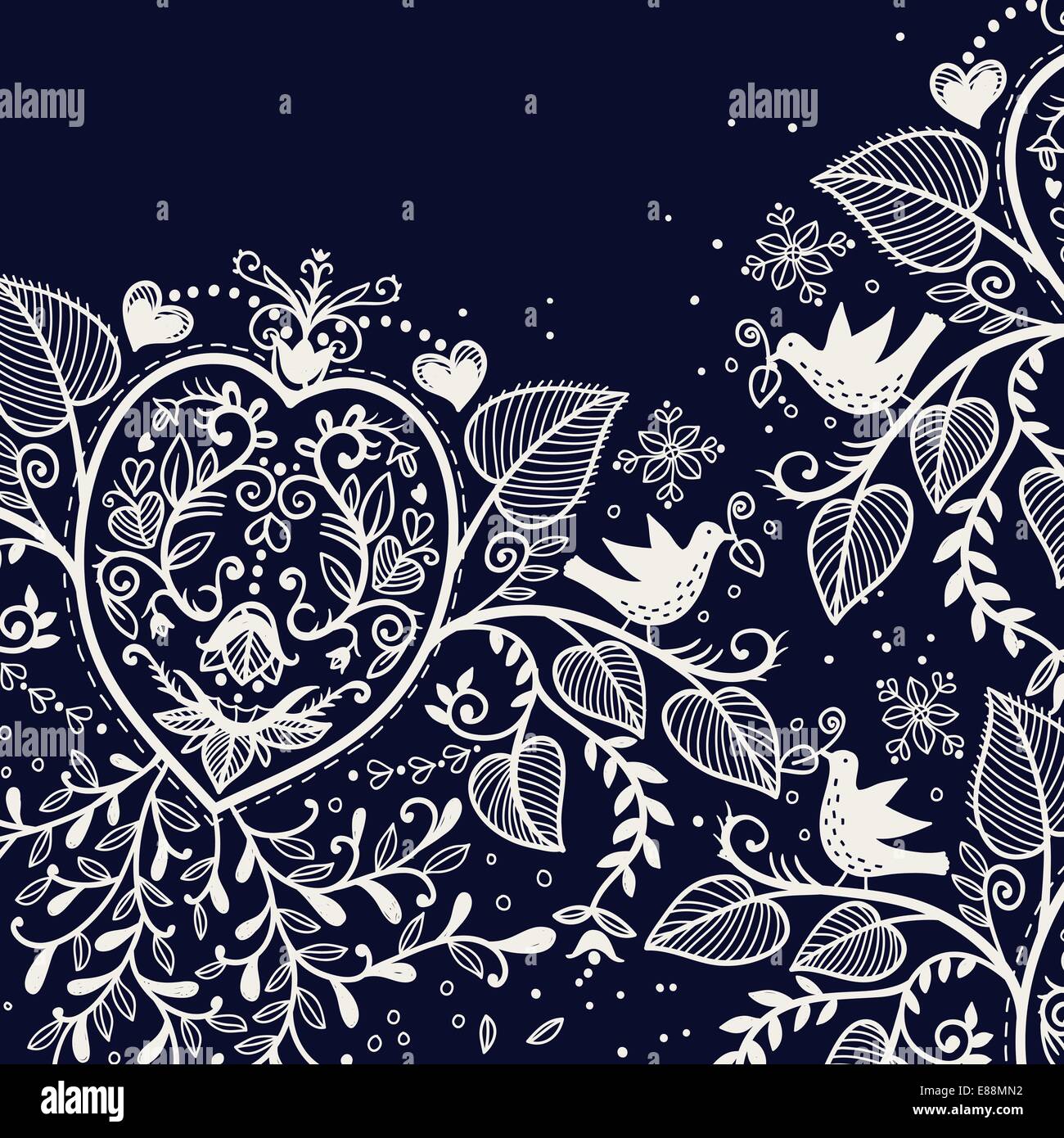 abstract vector floral background Stock Vector Image & Art - Alamy