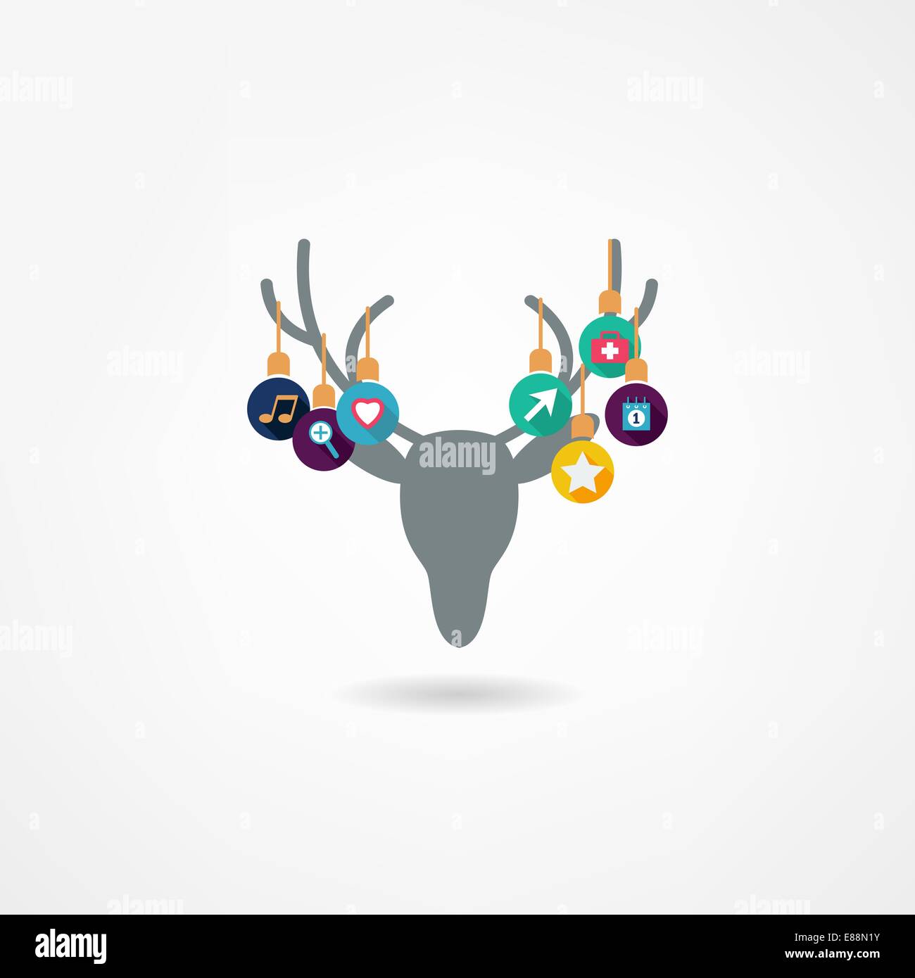 Deer head isolated Stock Vector Image & Art - Alamy