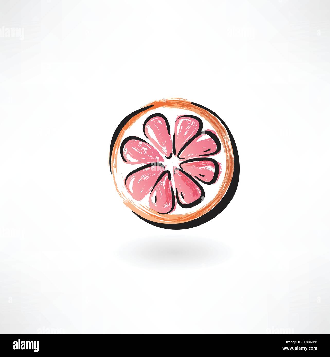 grapefruit grunge icon Stock Vector Image & Art - Alamy