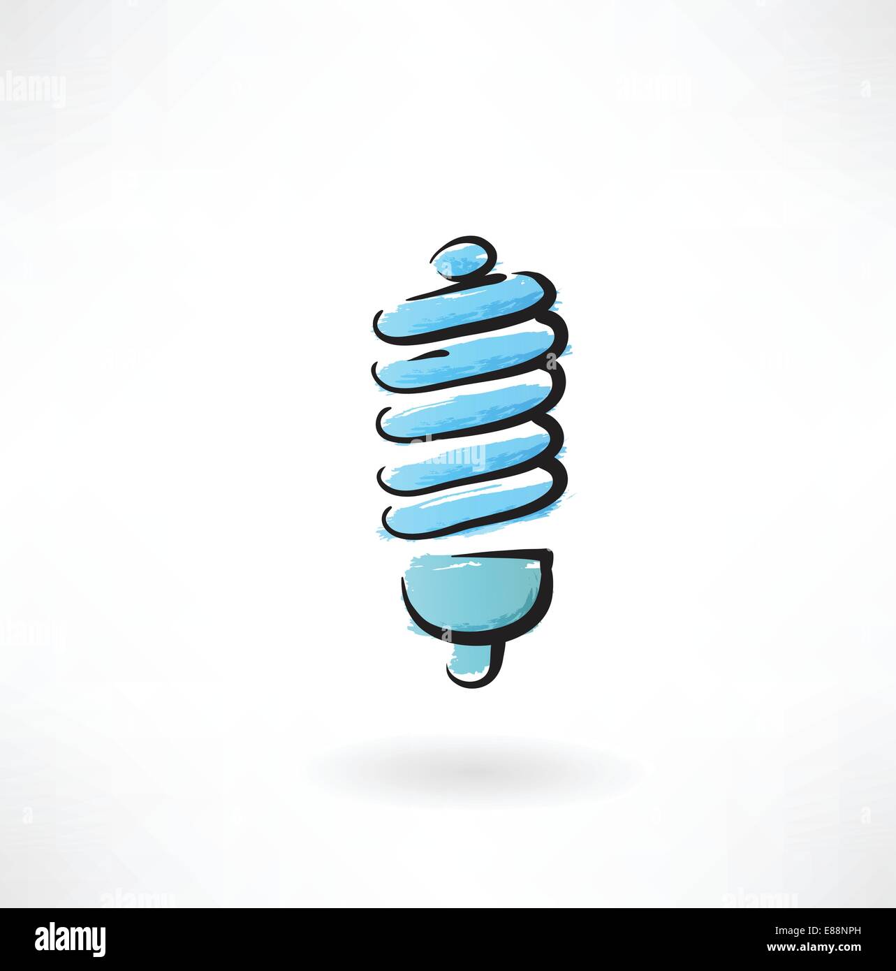 energy saving lamp grunge icon Stock Vector Image & Art - Alamy