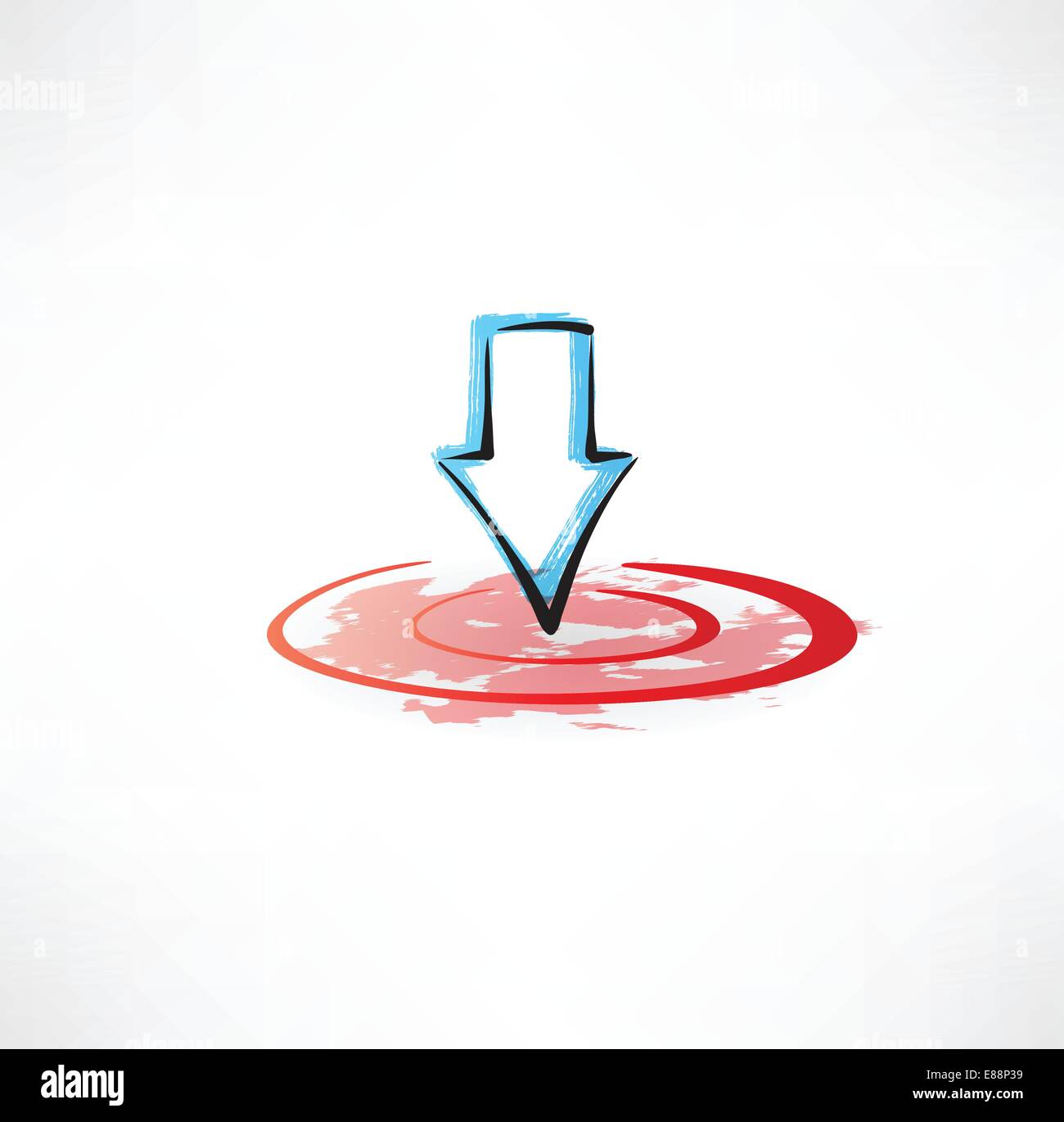 download grunge icon Stock Vector Image & Art - Alamy