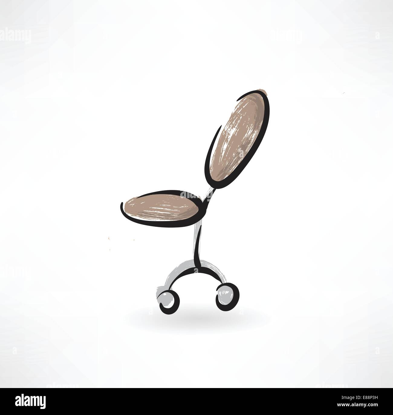 Black office chair work Stock Vector Images - Alamy
