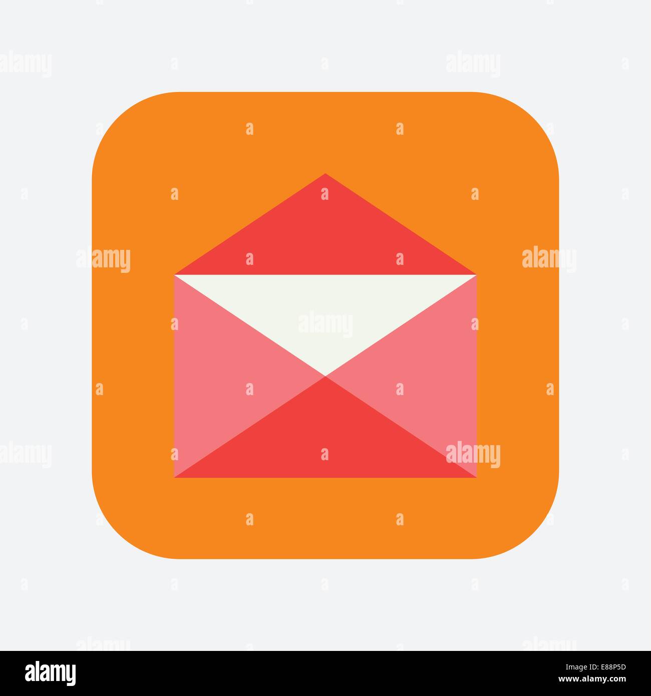 Black envelope icon in Stock Vector Images - Alamy