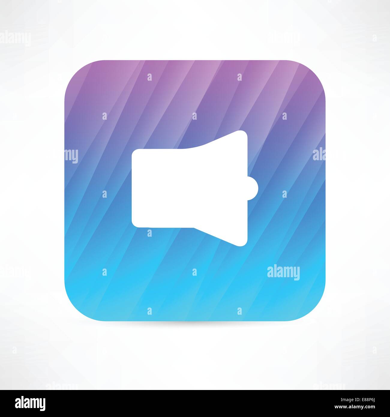 Loud speaker megaphone black Stock Vector Images - Alamy