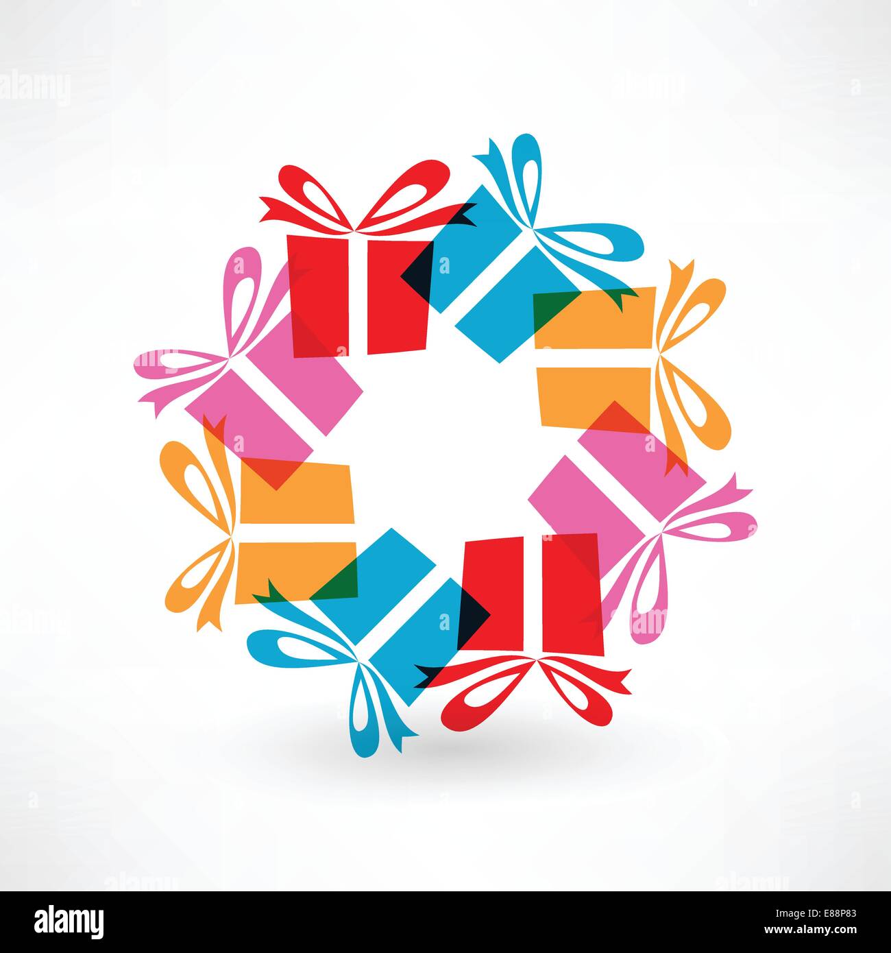 Bursting gift Stock Vector Images - Alamy