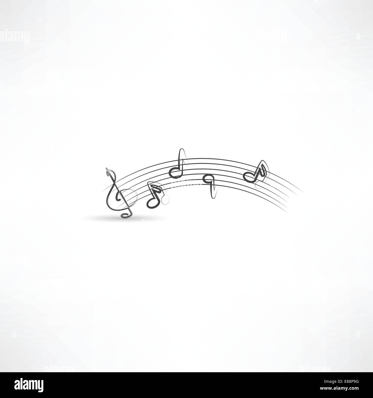 Abstract image music note Stock Vector Images - Alamy