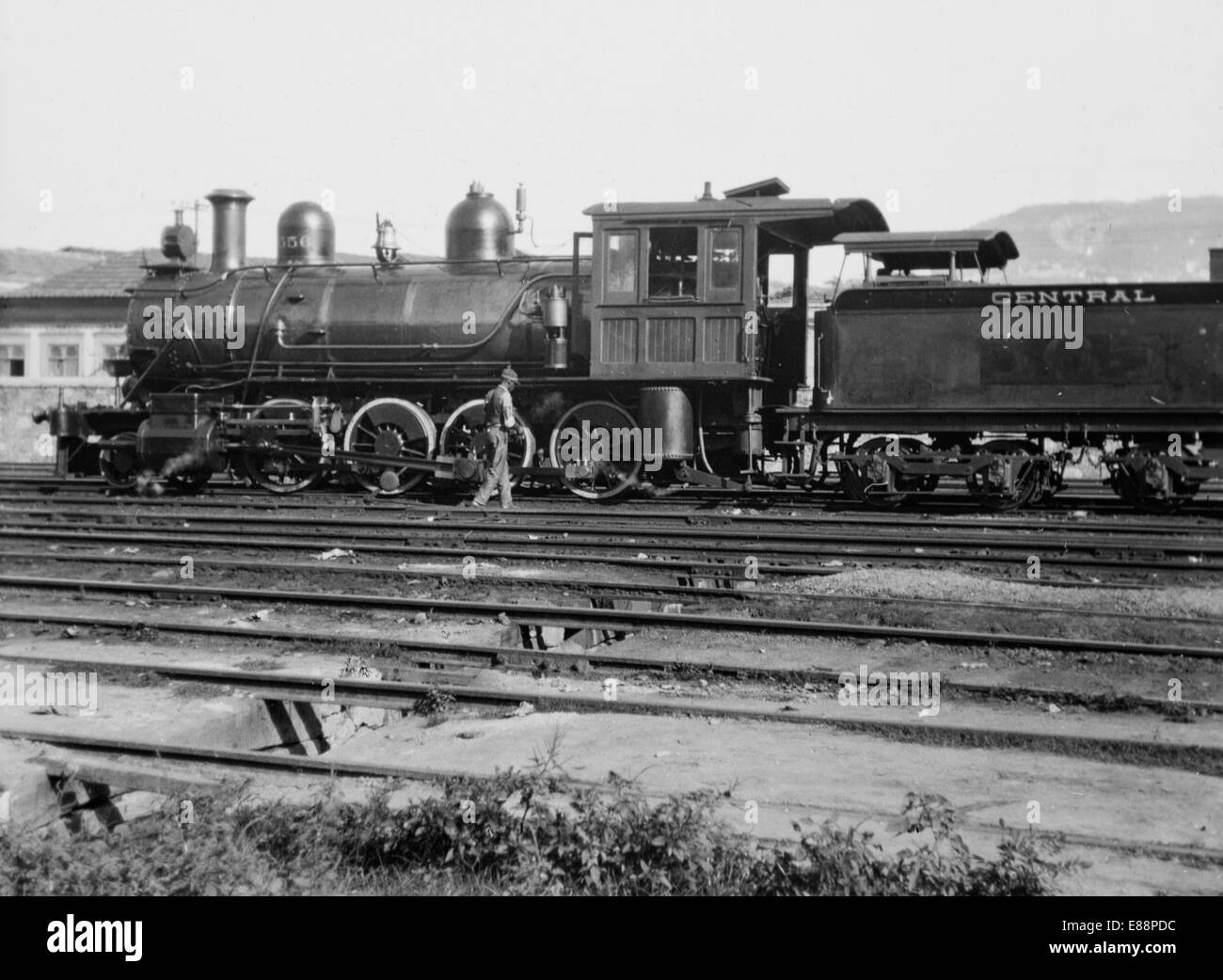 2 C 2 Cylinder Steam Locomotive Brazil Brasil ca 1910