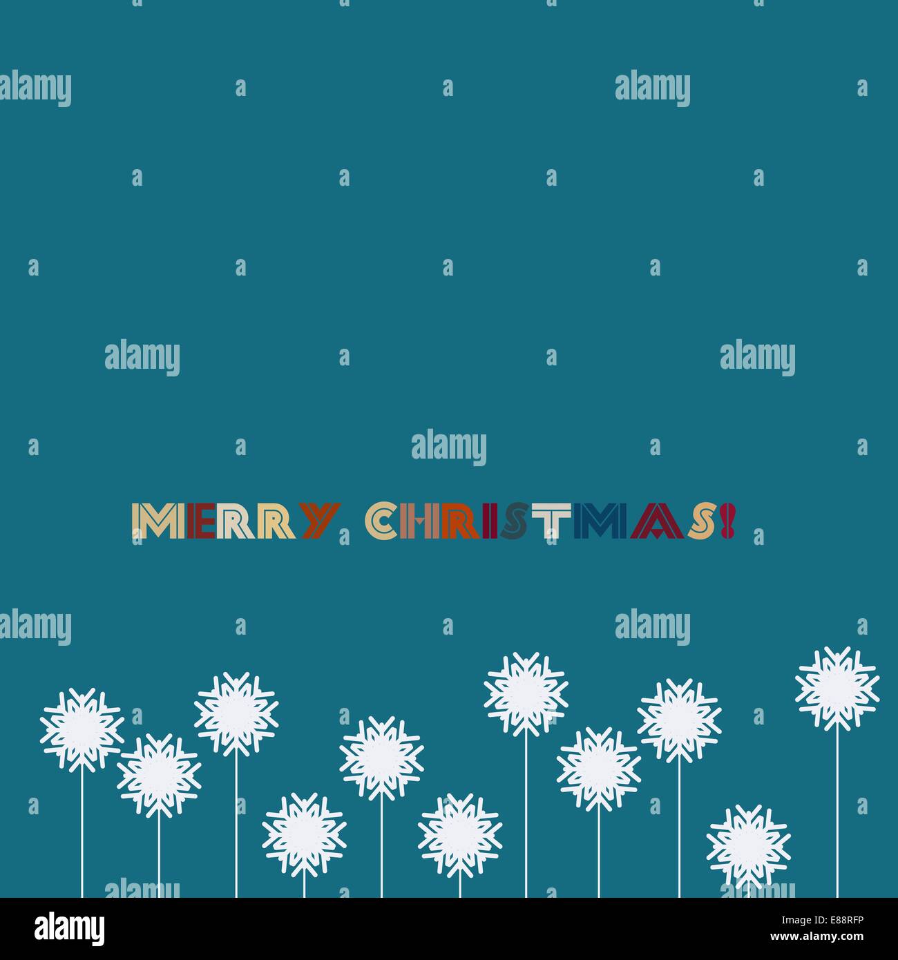 Blue christmas background with snowflakes Stock Vector Image & Art - Alamy