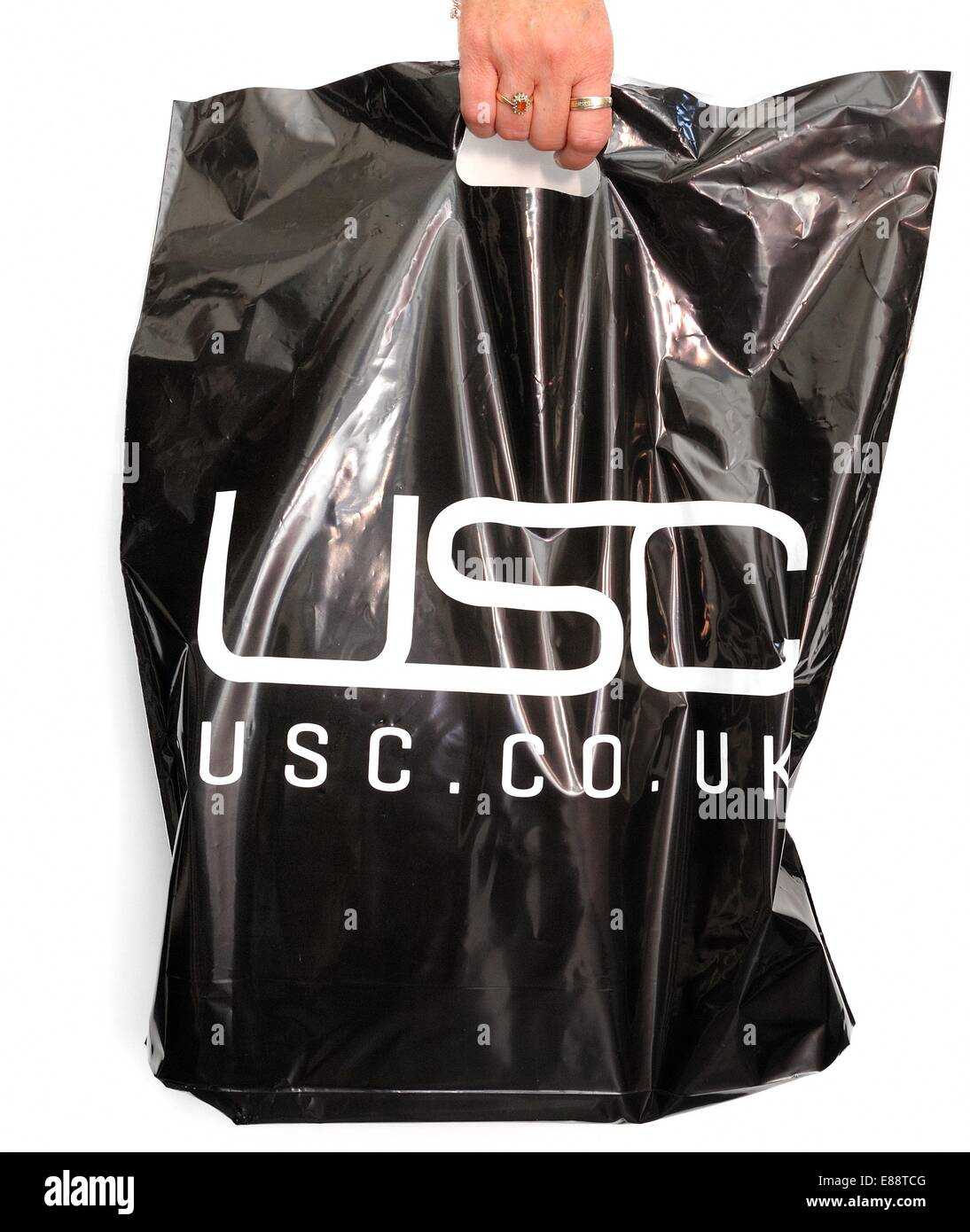 USC black carrier bag Stock Photo