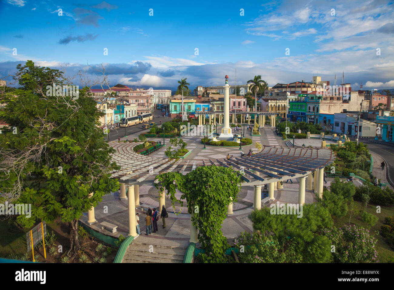 Plaza de Marta, Santiago de Cuba, Santiago de Cuba Province, Cuba, West Indies, Caribbean, Central America Stock Photo