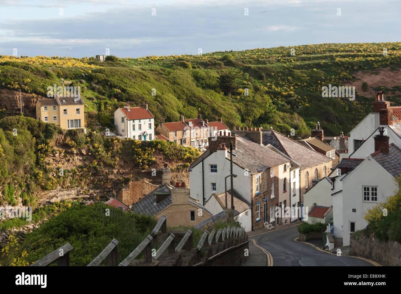 Early morning light, Staithes, North Yorkshire National Park, Yorkshire, England, United Kingdom, Europe Stock Photo