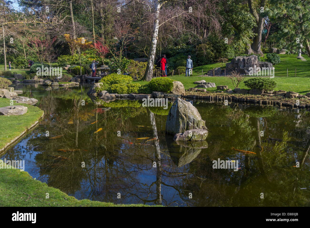 Kyoto Gardens, Holland Park, London, England, United Kingdom, Europe Stock Photo