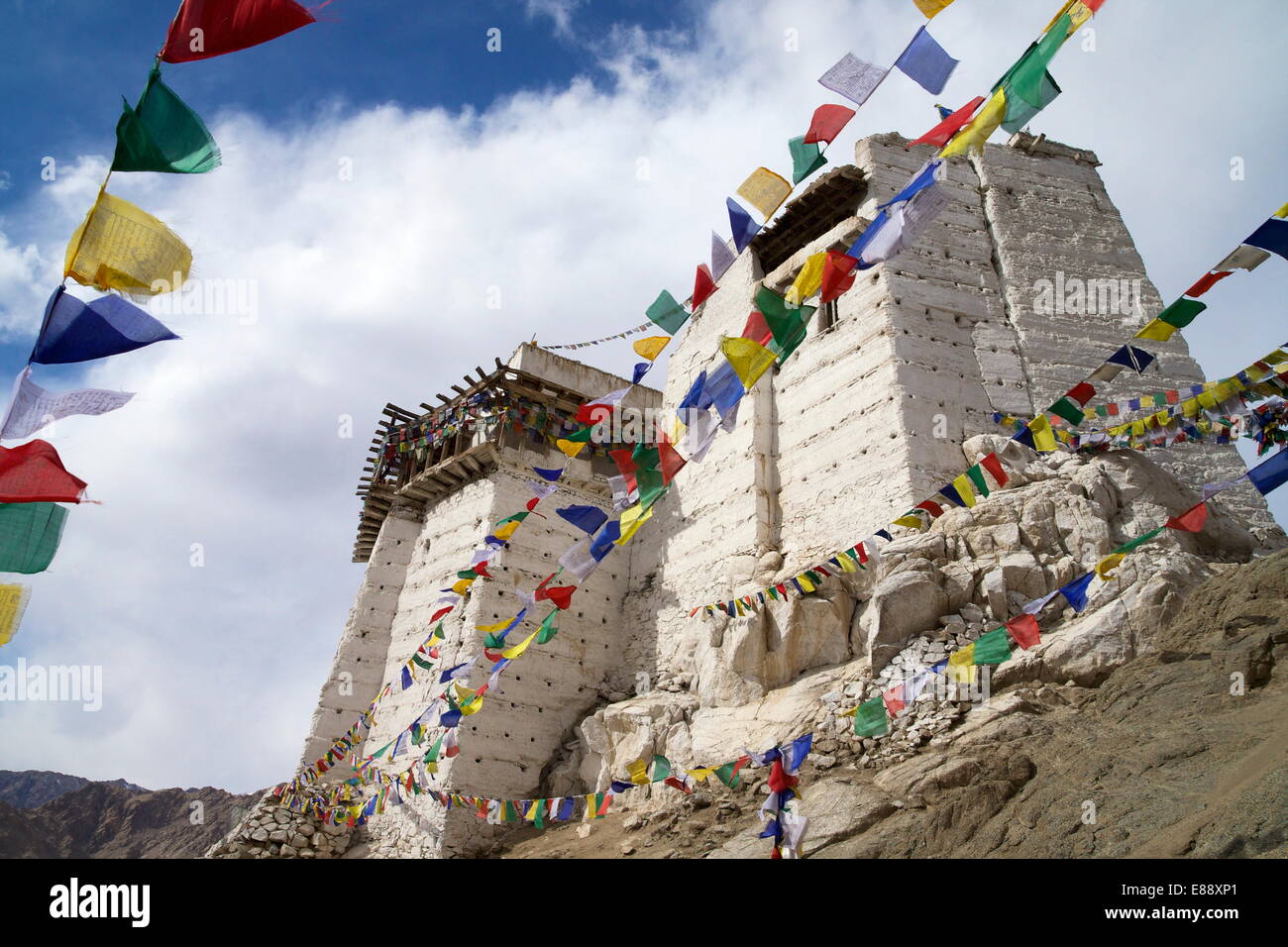 Namgyal Tsemo Gompa, Leh, Ladakh, India, Asia Stock Photo