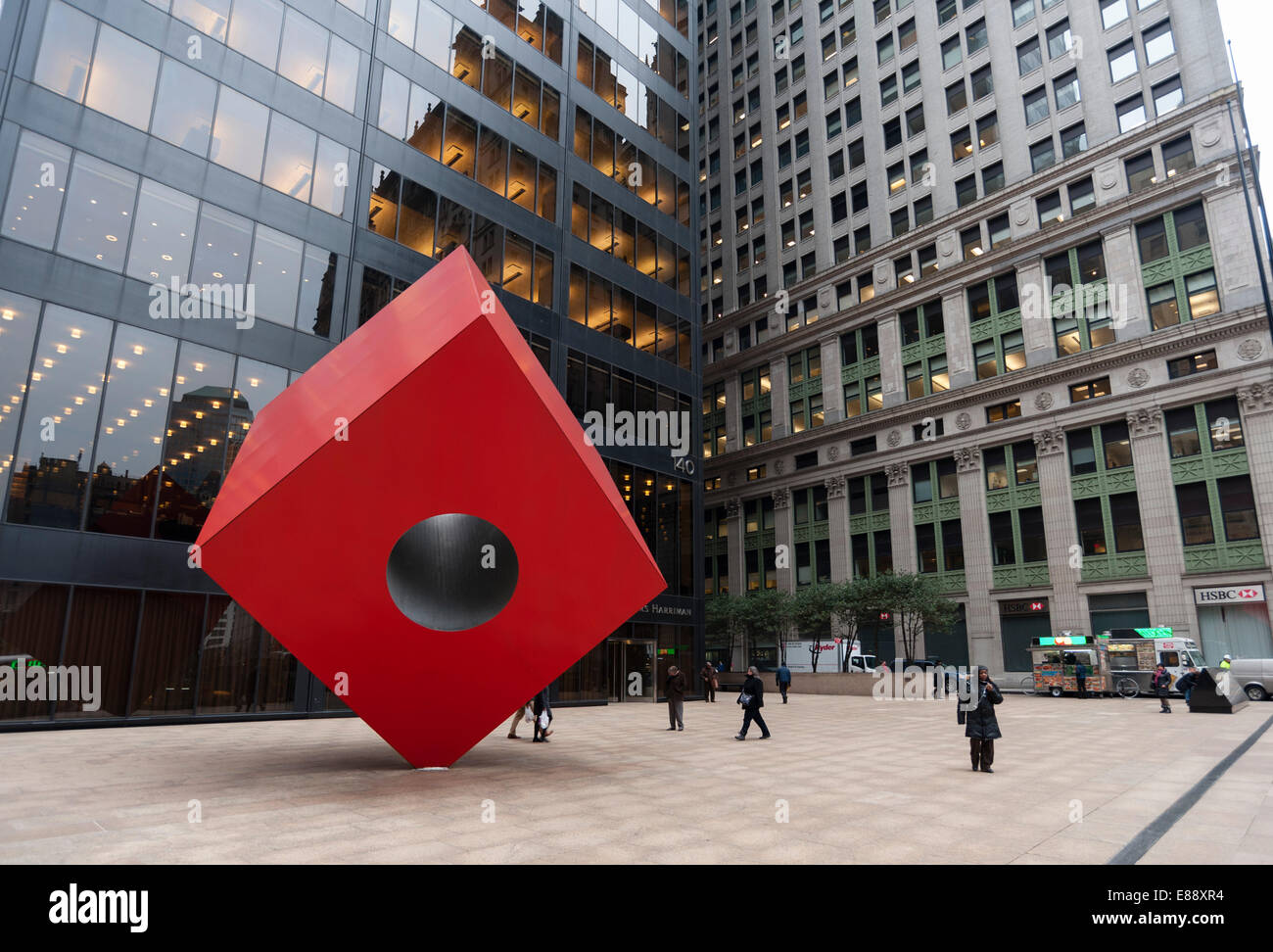 Liberty Street, Financial district, New York City, United States of America, North America Stock Photo
