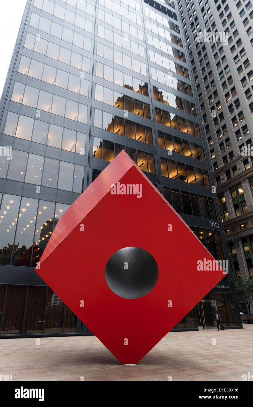 Liberty Street, Financial district, New York City, United States of America, North America Stock Photo