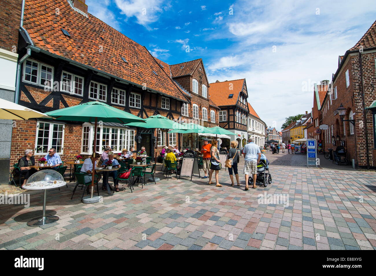 Ribe, Denmark's oldest surviving city, Jutland, Denmark, Scandinavia, Europe Stock Photo