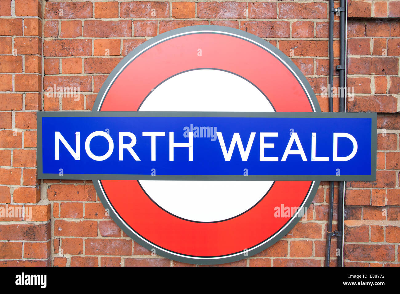 North Weald Station, Epping Ongar Railway, part of the Cravens Heritage Trains route,  Essex, England, UK Stock Photo