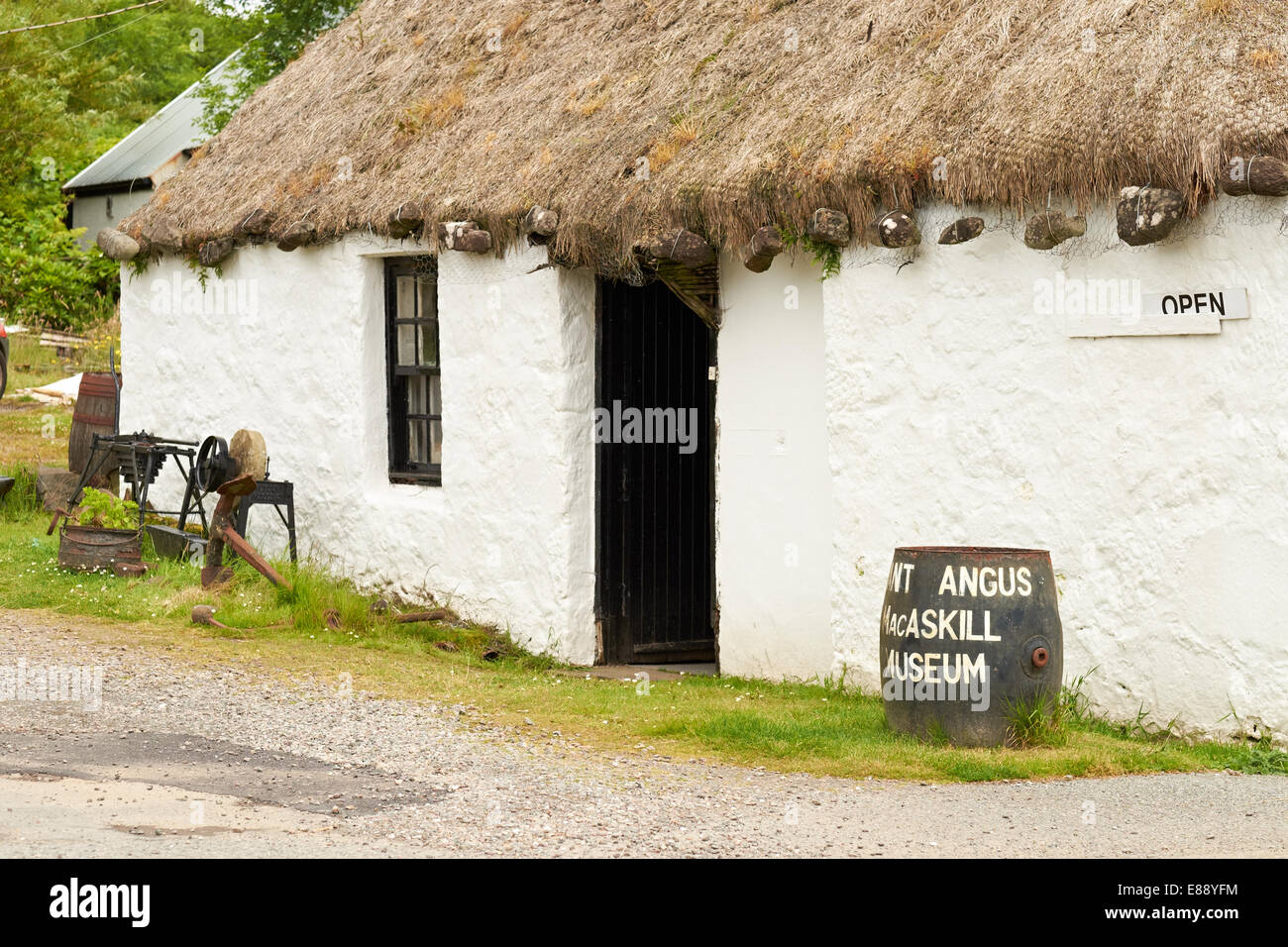 Giant Angus MacAskill Museum on Dunvegan High Street, Isle of Skye