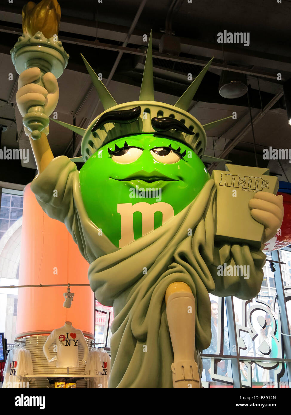 Green's Character as Plastic Statue of Liberty Display Piece, M&M's