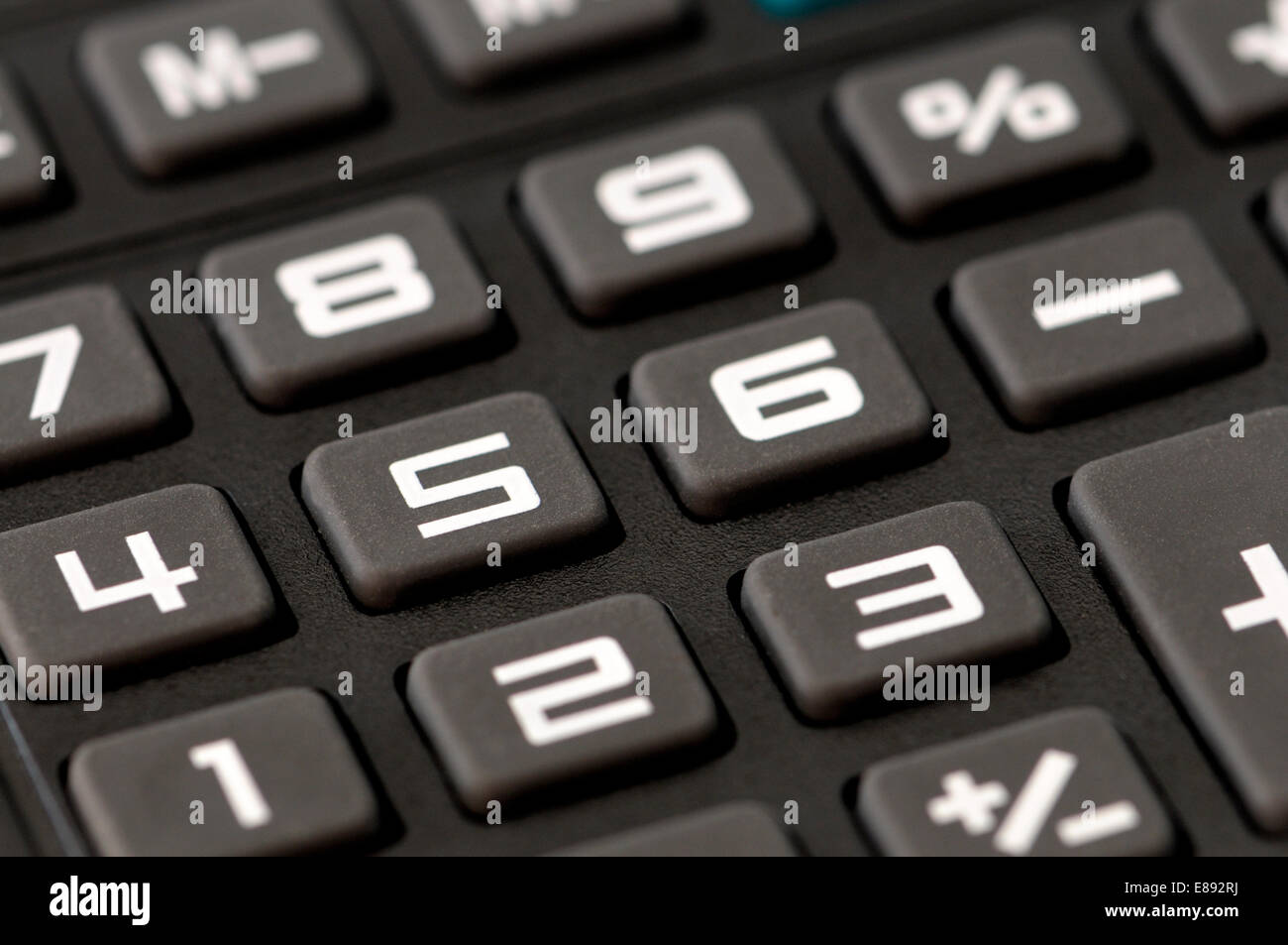 Keys of an electronic calculator Stock Photo