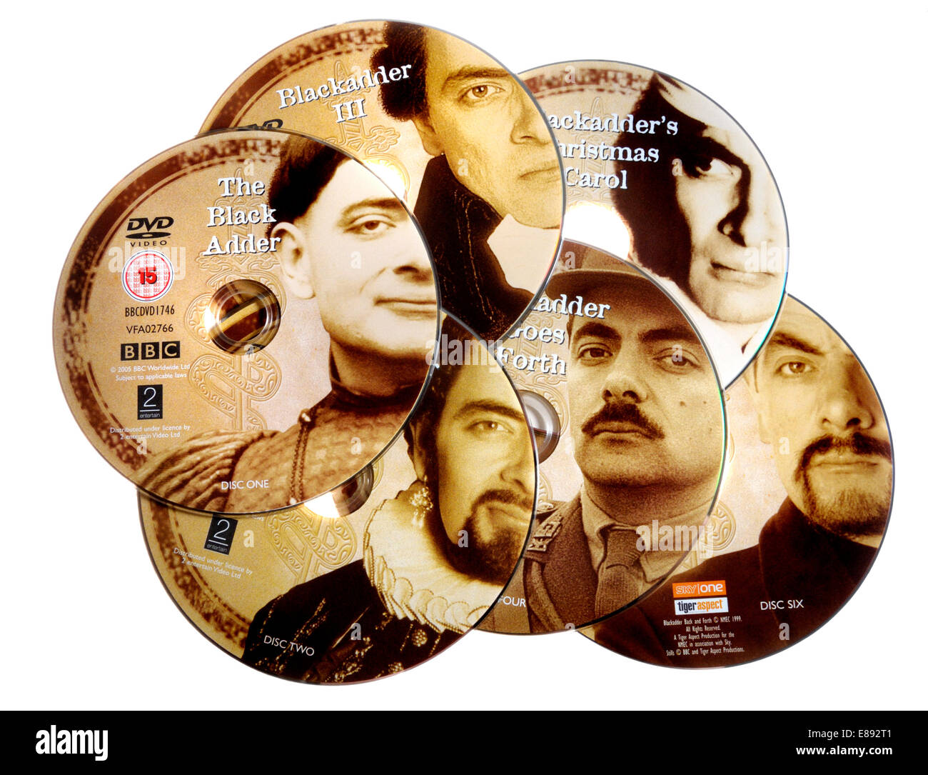 BBC Blackadder DVDs Stock Photo
