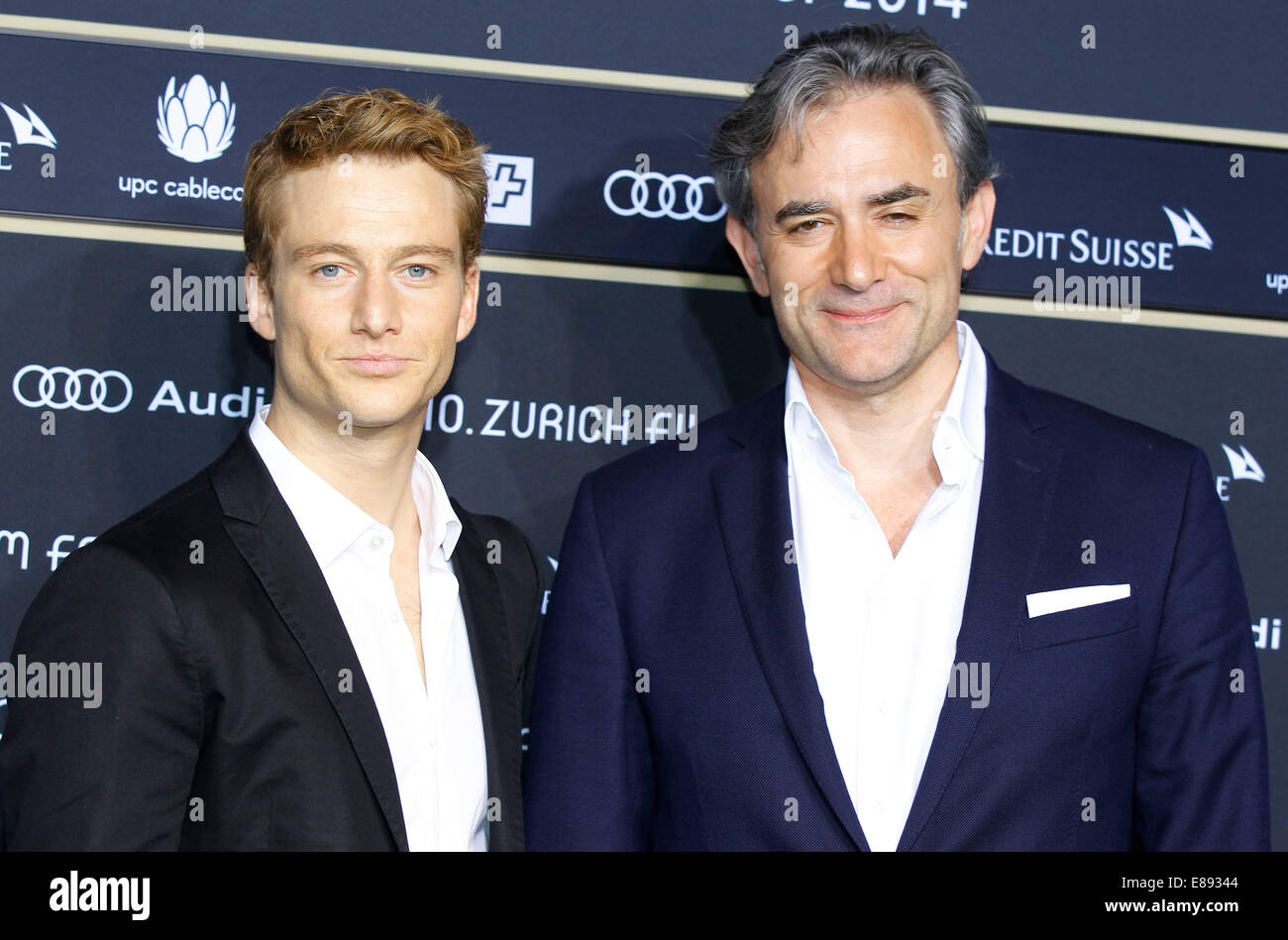 Zurich, Switzerland - September 27, 2014: german Actor Alexander Fehling and Director Giulio Ricciarelli at 10th Zurich Film Festival/picture alliance Stock Photo