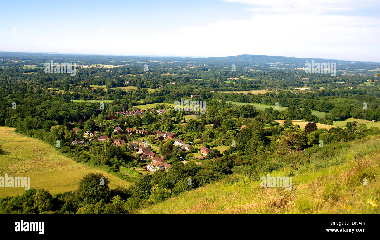 The North Downs at Reigate Hill, Surrey, looking South West towards