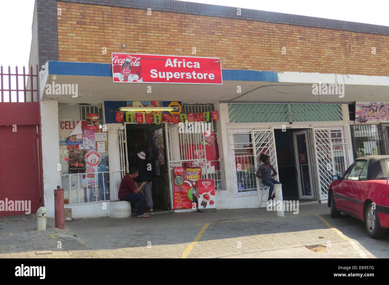 JOHANNESBURG, South Africa. Street scene. Photo Tony Gale Stock Photo