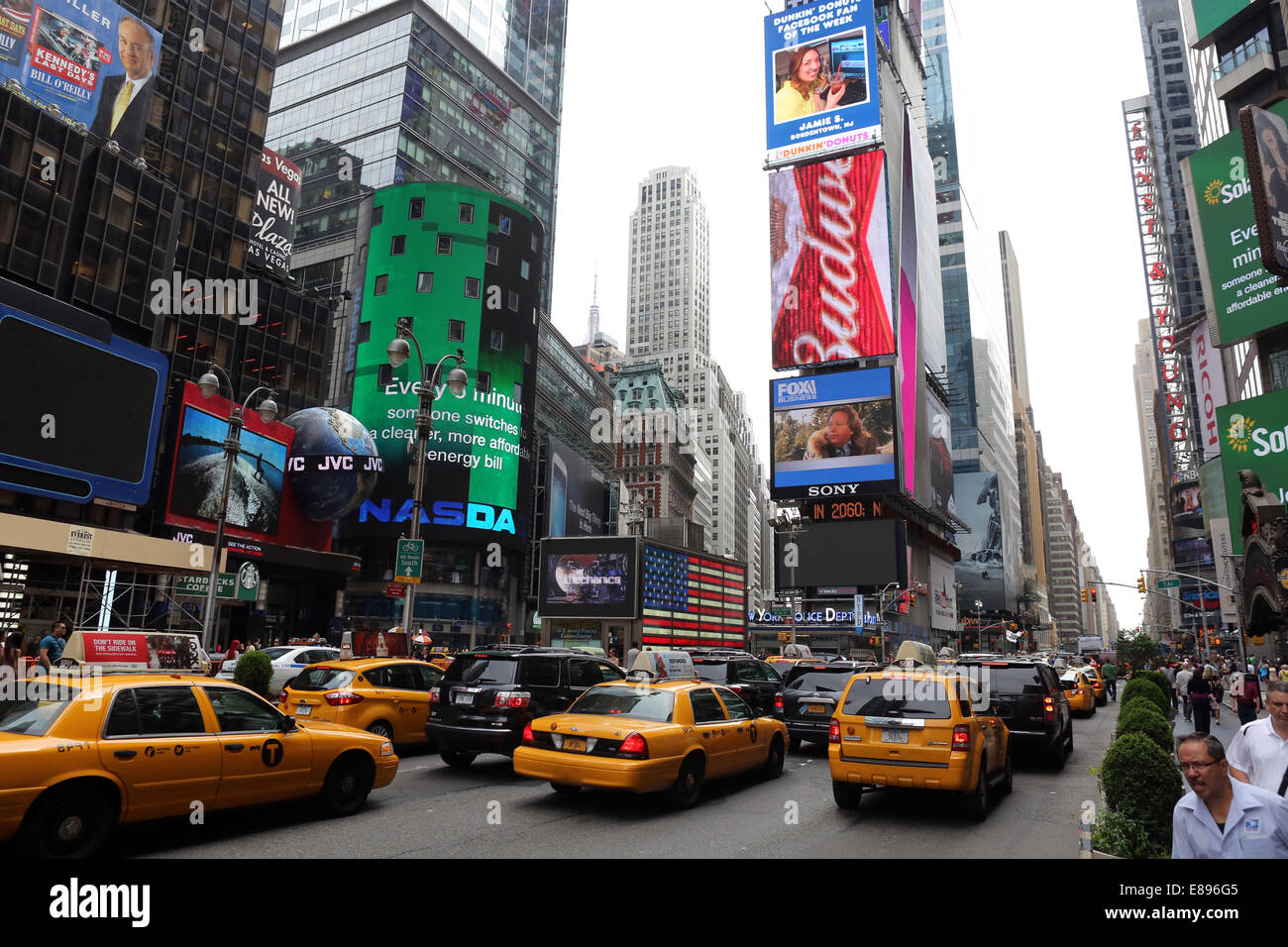 New York, USA, Rush Hour Times Square Stock Photo
