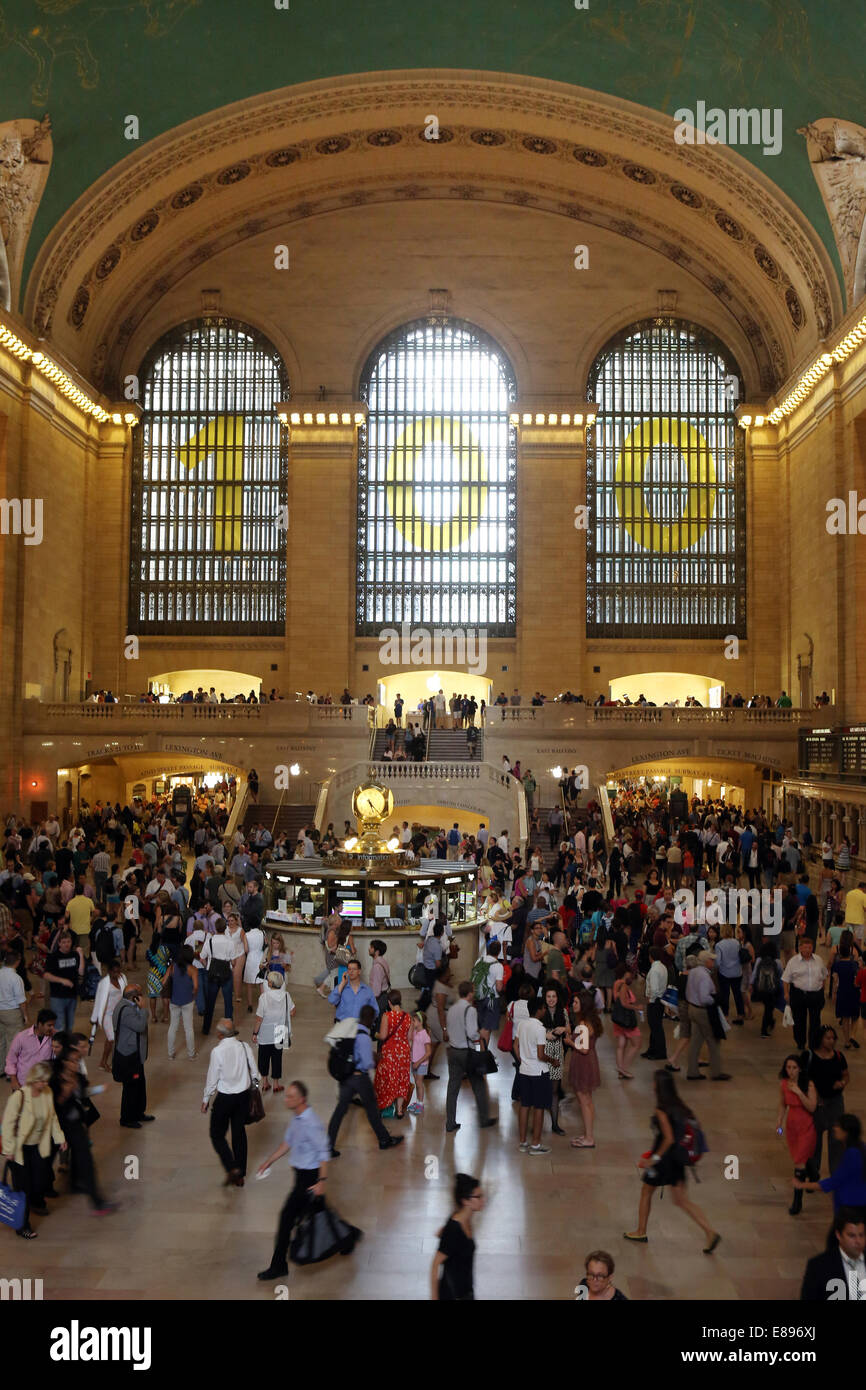 New York City, United States, people in the concourse Grand Central Stock Photo
