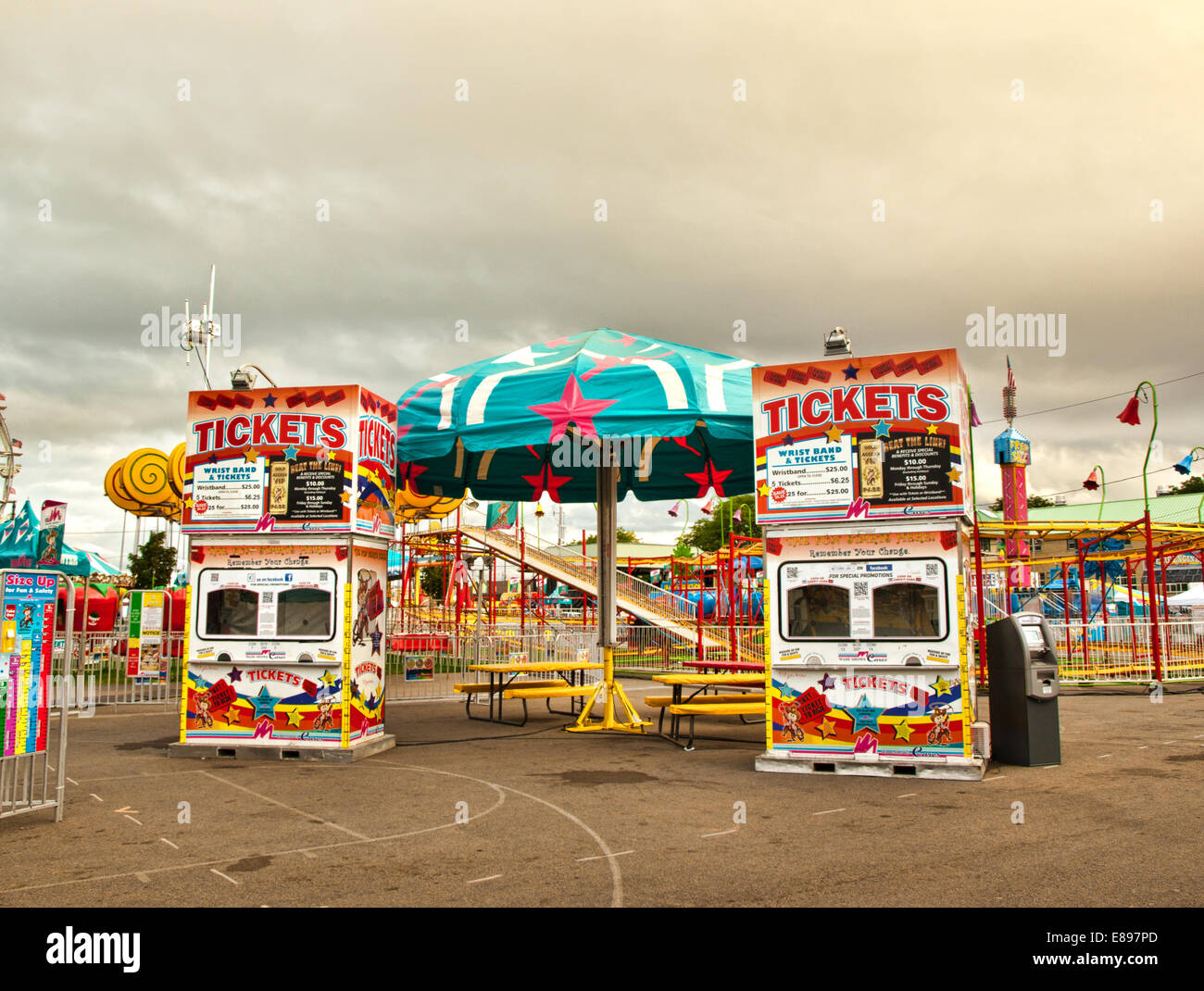 midway at a fair Stock Photo