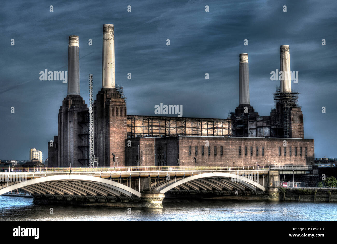 Battersea London Landscape Stock Photo