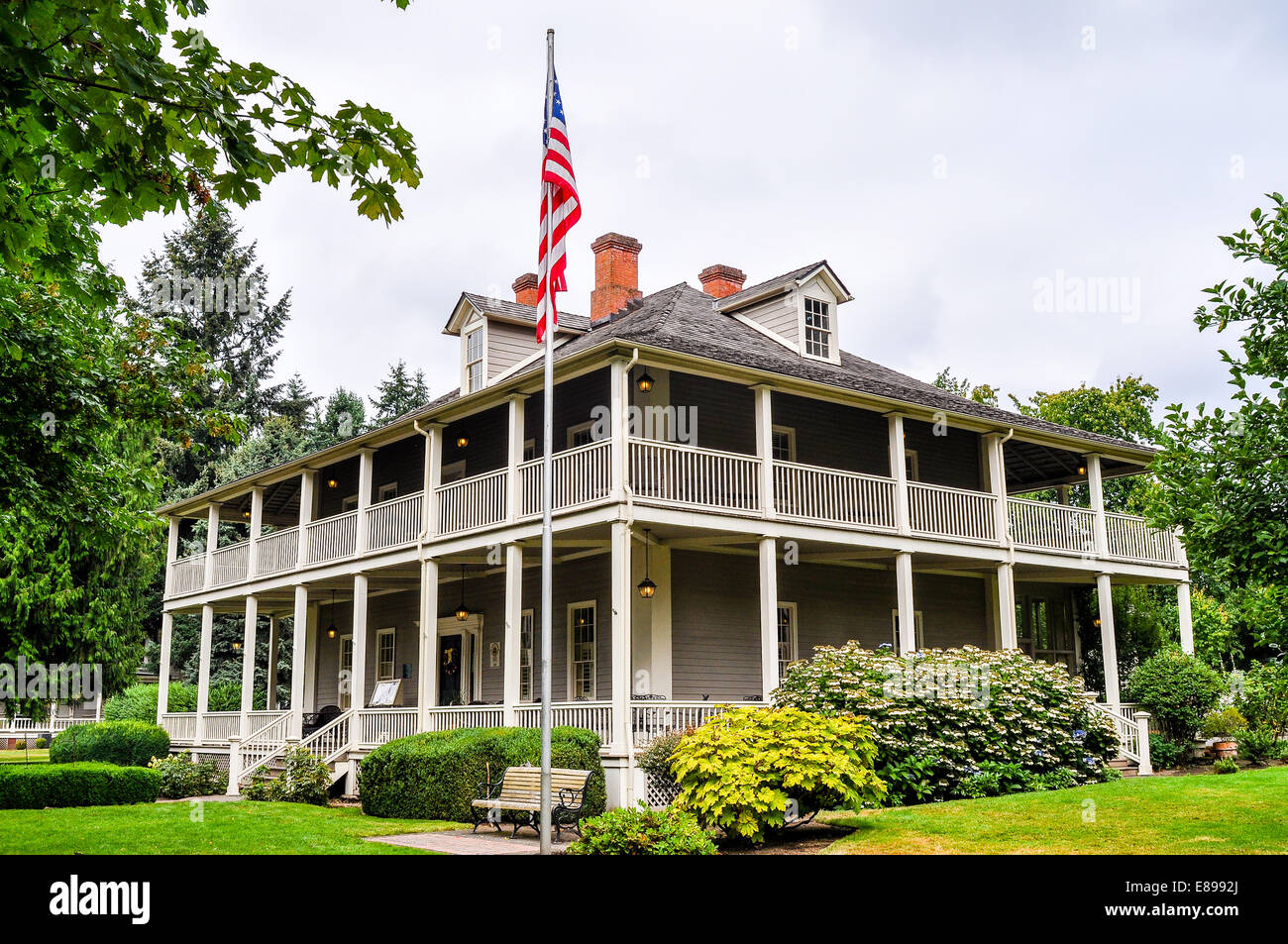 Ulysses S Grant House - Fort Vancouver, WA Stock Photo