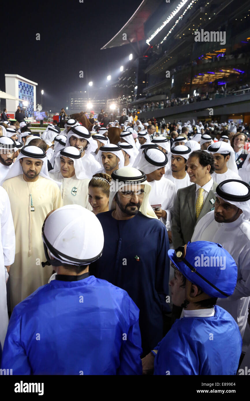 Dubai, United Arab Emirates, Sheikh Mohammed bin Rashid Al Maktoum, head of Dubai Stock Photo