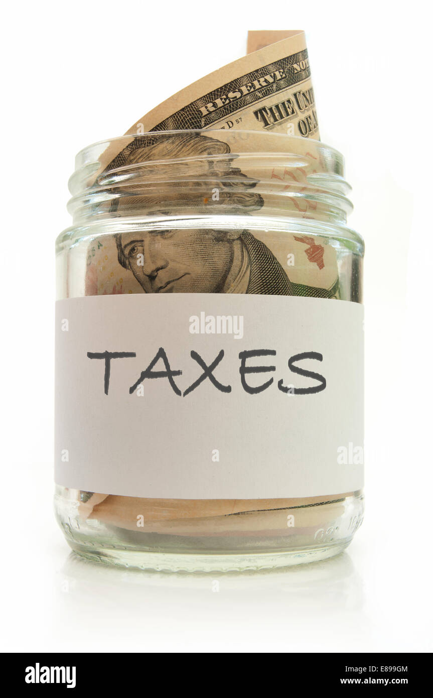 Jar of banknotes Stock Photo - Alamy