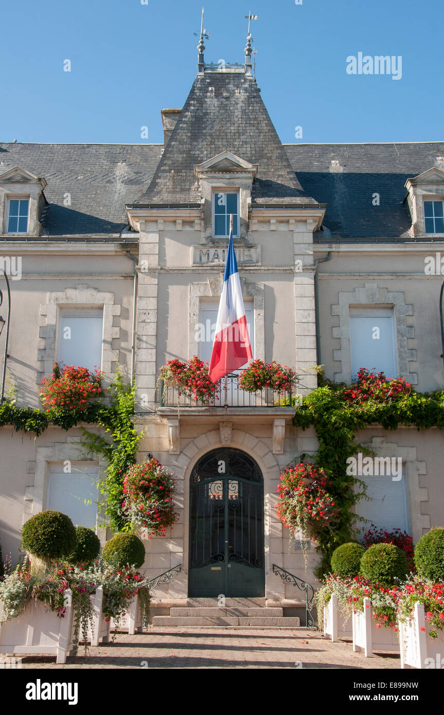 Hotel de Ville, Town Hall, Chantonnay, Vendee, France Stock Photo