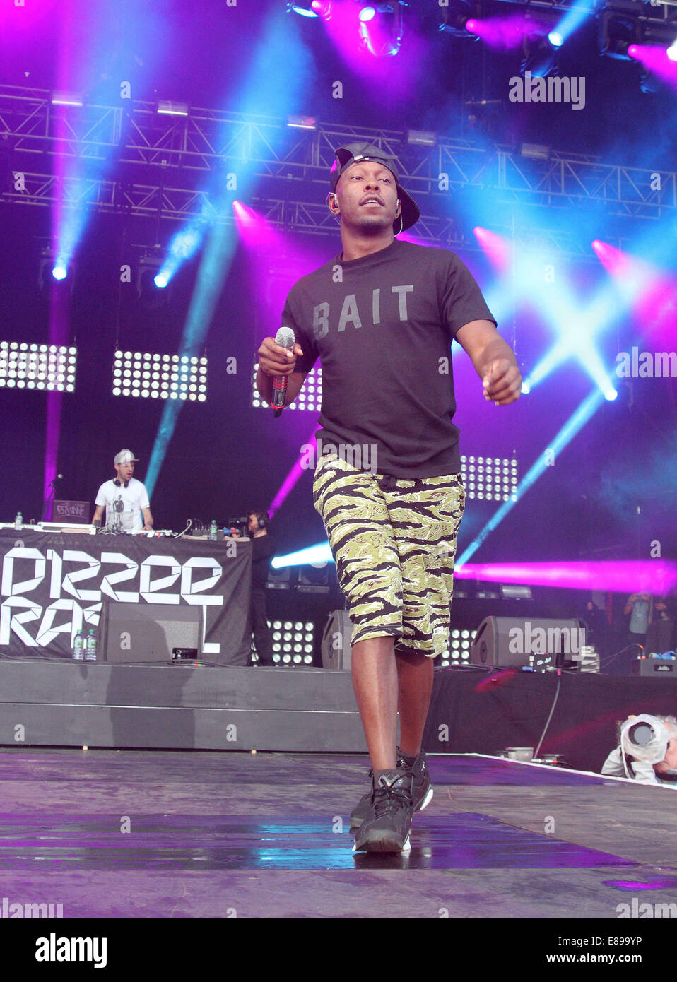 Birmingham, UK. Dizzee Rascal performing live at the Fusion Festival ...
