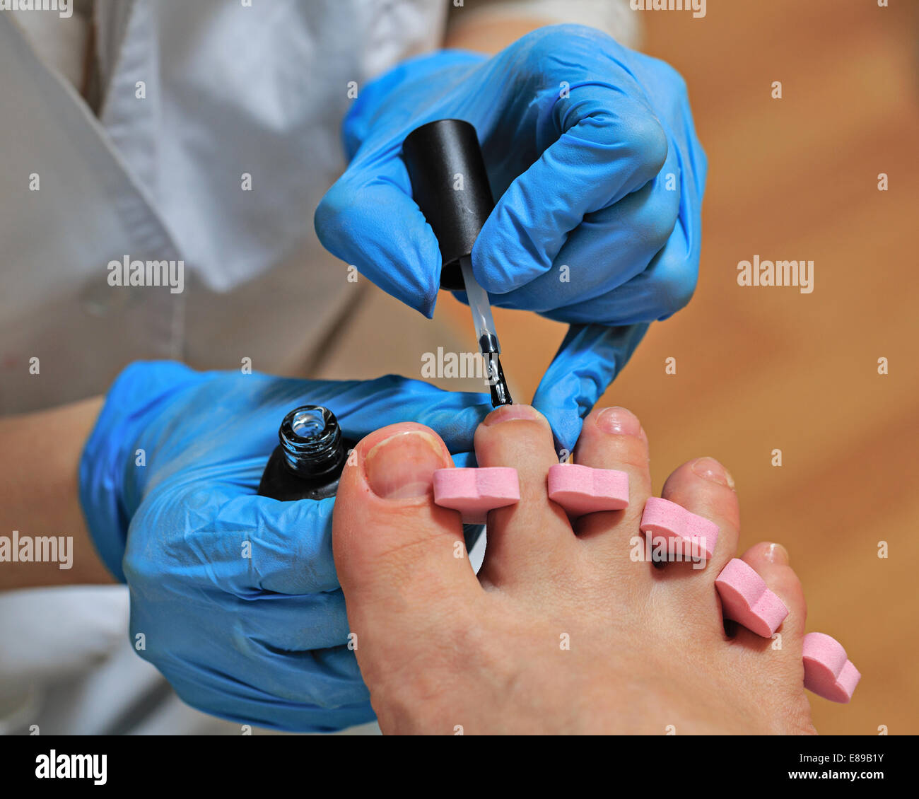 Process pedicure close up in a fashionable spa salon, unrecognizable people Stock Photo Alamy