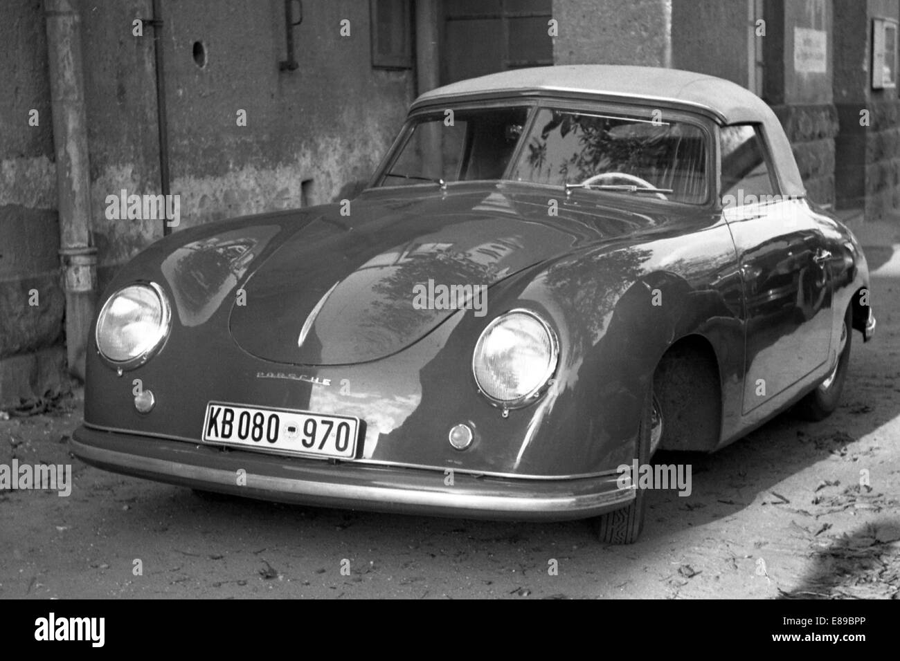 Dresden, GDR, sports car Porsche 356 No. 1 Roadster Stock Photo