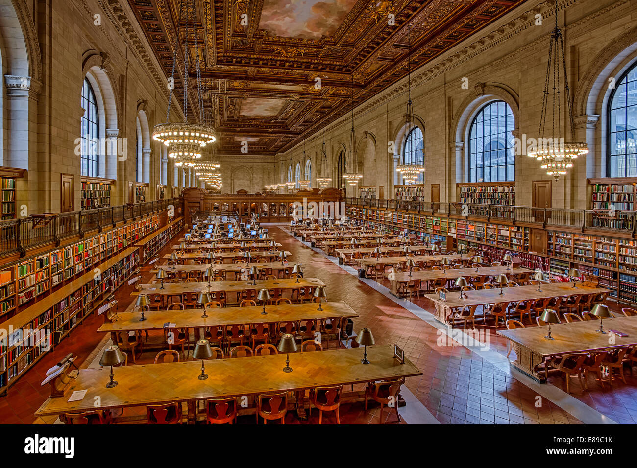 New york public library and 5th avenue High Resolution Stock ...