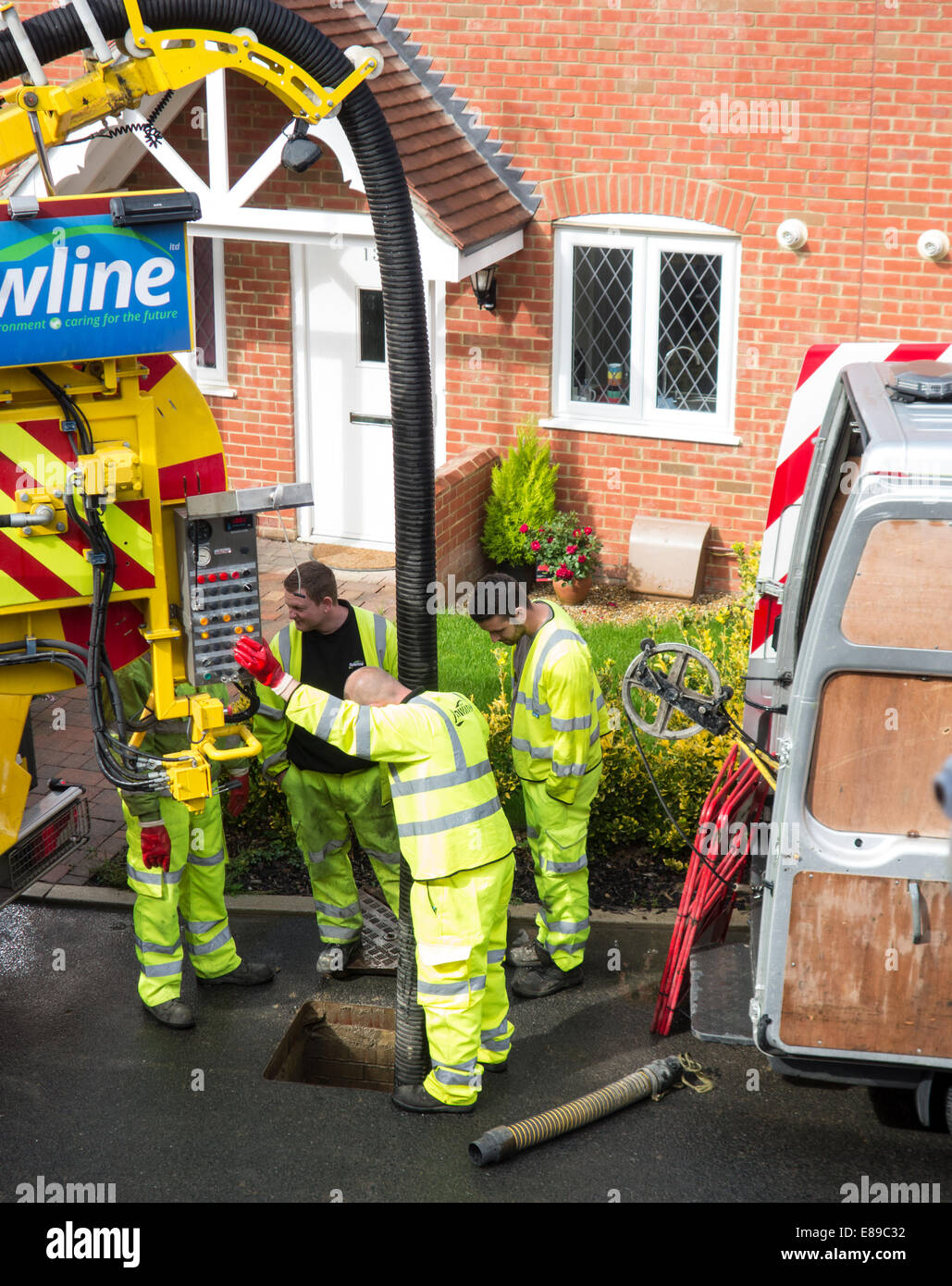 Drain blockage Stock Photo