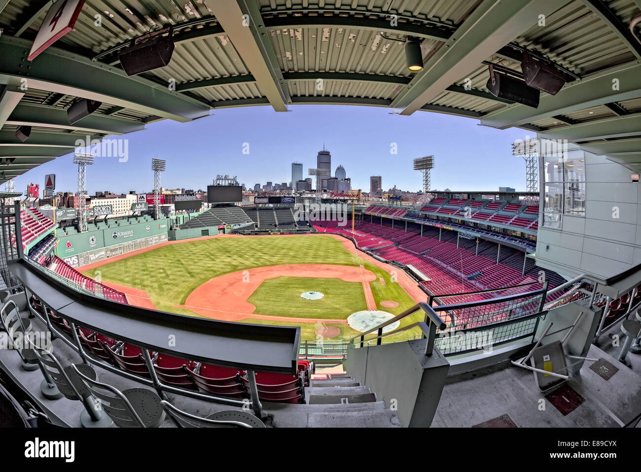 Upper view from State Street Pavilion to Fenway Park located at 4 Yawkey  Way Stock Photo - Alamy